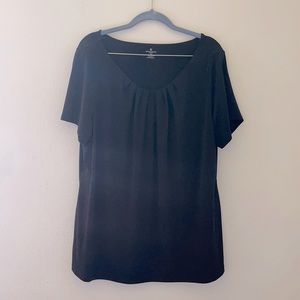 Black 1X blouse